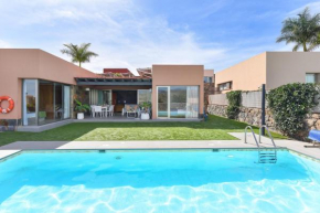Villa Salobre Golf Ocho | Luxury Retreat in Gran Canaria | Private Outdoor Heatable Pool | BBQ Facilities | Shaded Outdoor Dining Area | Salobre Golf Resort